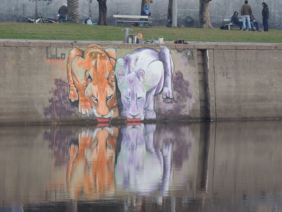 Leonas — mural by Lulo, Dolores, Soriano, Uruguay
